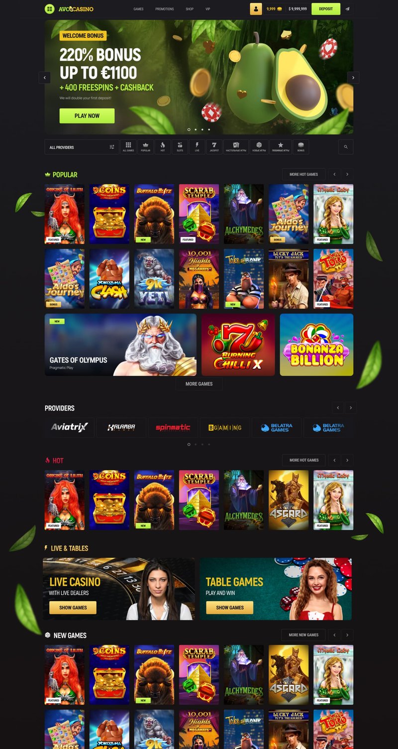 Avocasino sign up - Unlock Exclusive Bonuses and Free Spins at Avocasino Online Casino